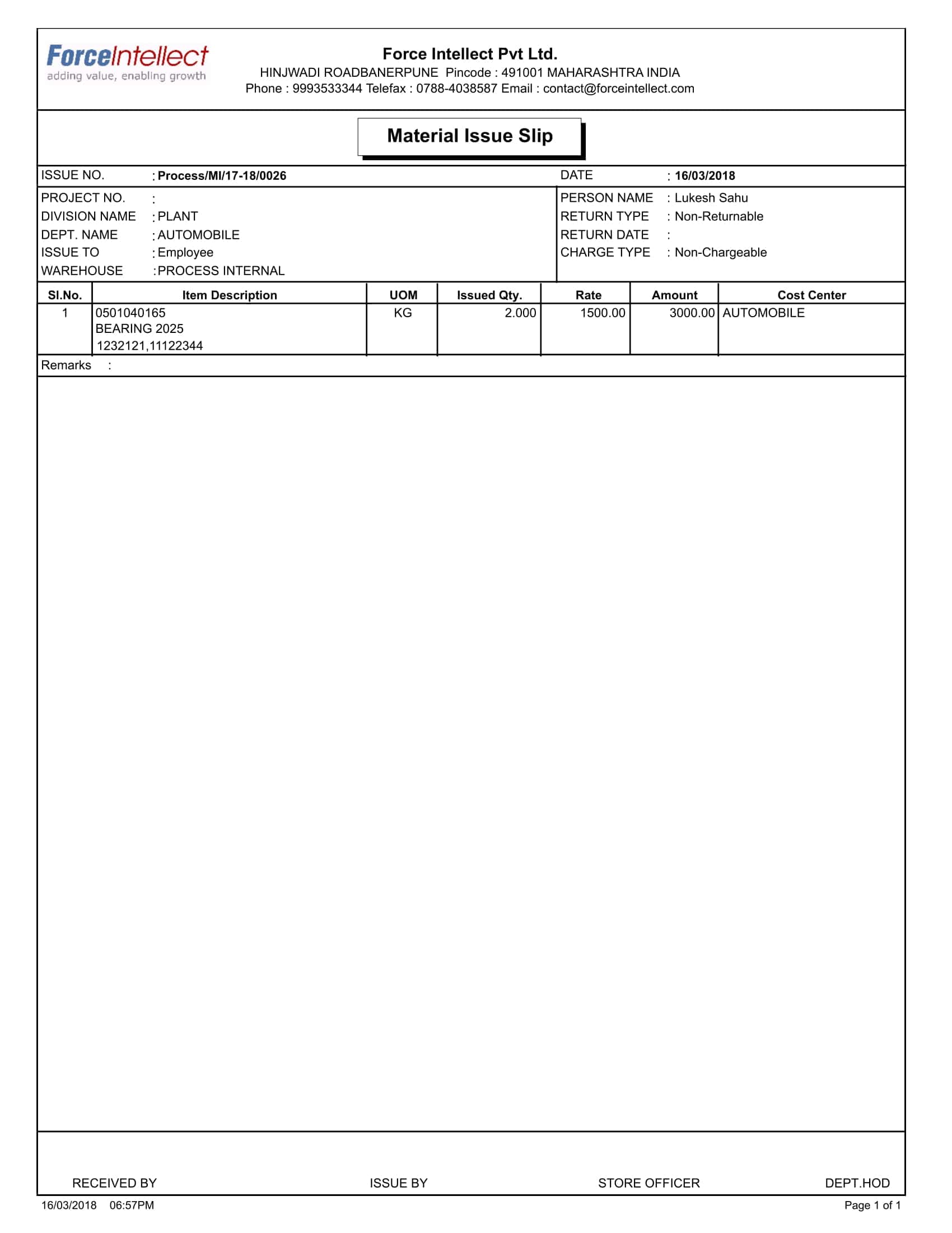 Material Management Formats Material Management Templates Mm