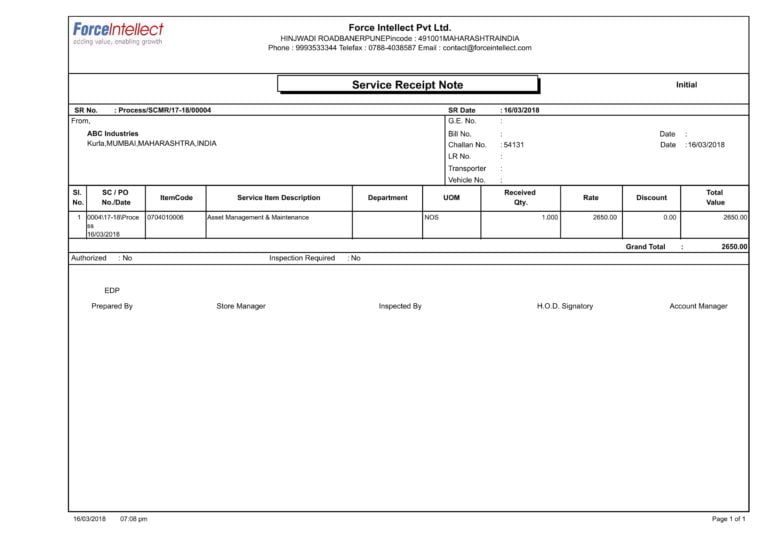 Material Management formats | Material Management templates | MM formats